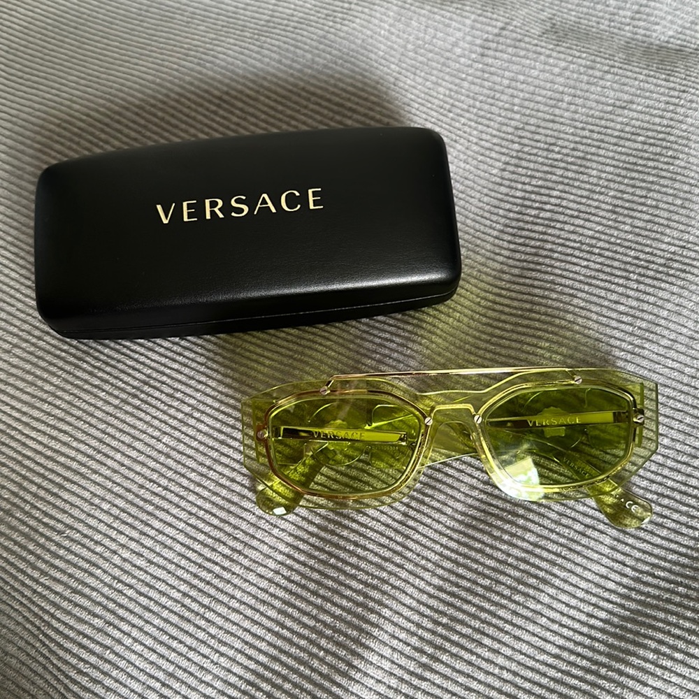 Versace Green Biggie Sunglasses